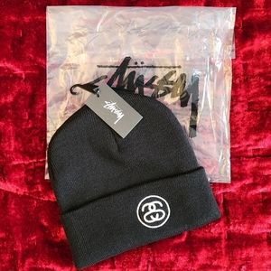 NWT Stussy Cuffed Beanie Black